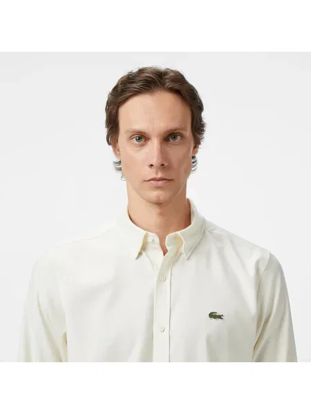 Lacoste Koszula Regular Fit biała