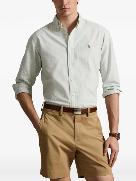 Șosete Polo Ralph Lauren cu broderie în carouri de flanelă verde