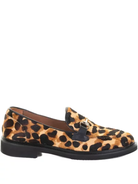 Pantofi loafer Viola Ricci cu imprimeu animal print maro