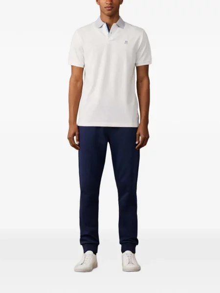 Scurt tricou polo Hackett London alb