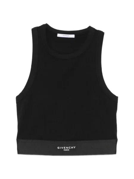 Decupat top Givenchy cu autograf negru
