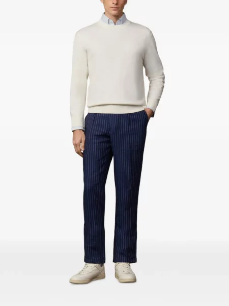 Pulover Hackett London cu broderie alb