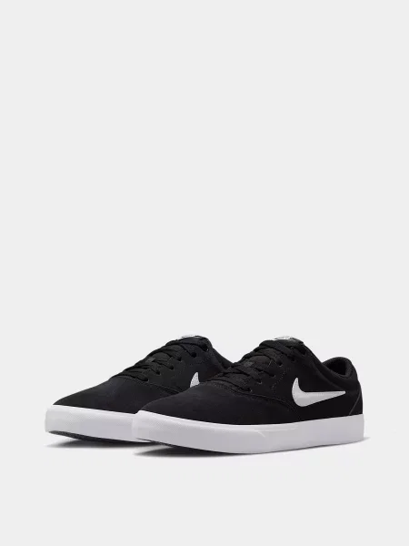 Кожаные кеды Nike черные