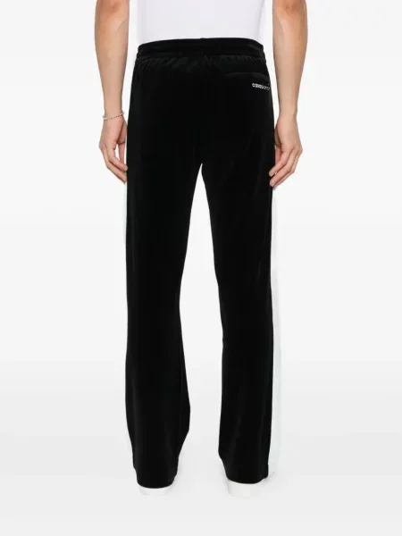 Pantaloni Casablanca din velur cu dungi negru