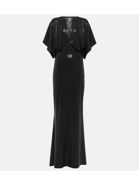 Rochie maxi Norma Kamali de costum negru