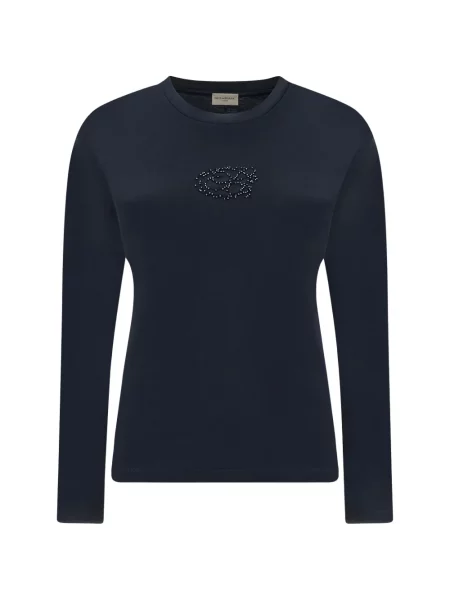 Tricou Paul & Shark cu mărgele albastru