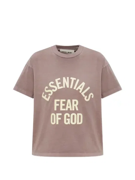 Tricou Fear Of God Essentials cu imagine violet