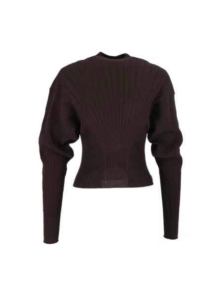 Sweter Sportmax wełniany brązowy