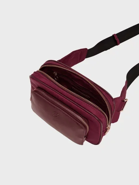 Поясная сумка O Bag бордовая