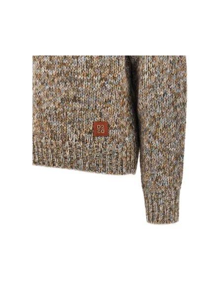 Sweter Dsquared2 wełniany beżowy