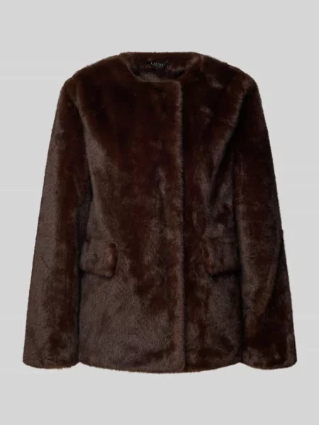 Kurtka ze sztucznego futra z z patką Lauren Ralph Lauren