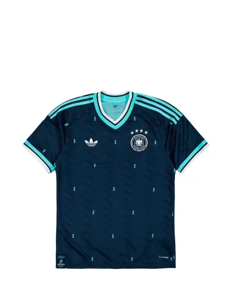 Tricou Adidas cu decolteu în V albastru