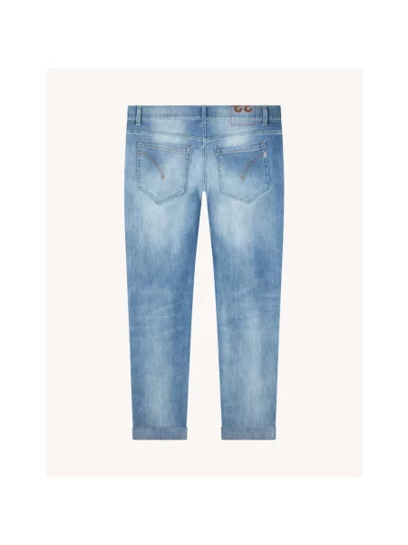 Skinny jeansy Dondup niebieskie