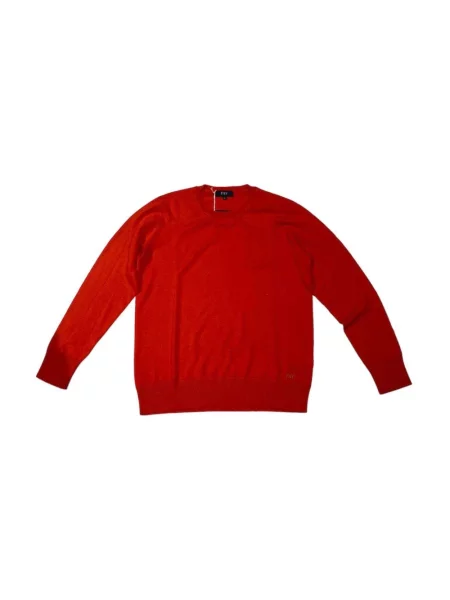 Sweter Fay z okrągłym dekoltem czerwony