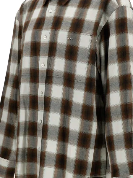 Kostkovaná košile Wooyoungmi zelená