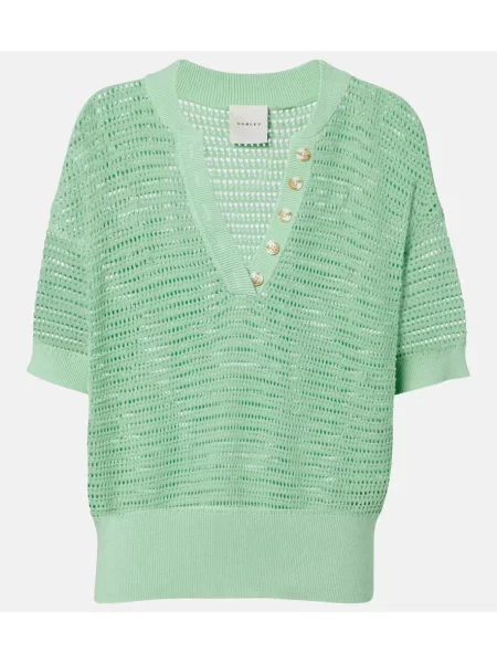 Top Varley tricotate verde
