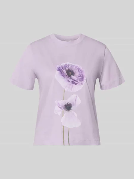 T-shirt z nadrukiem z motywem model FIORE' Stefanel