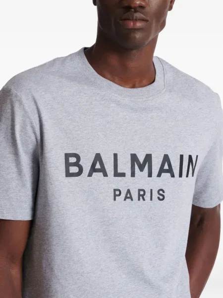Tricou Balmain cu imagine gri