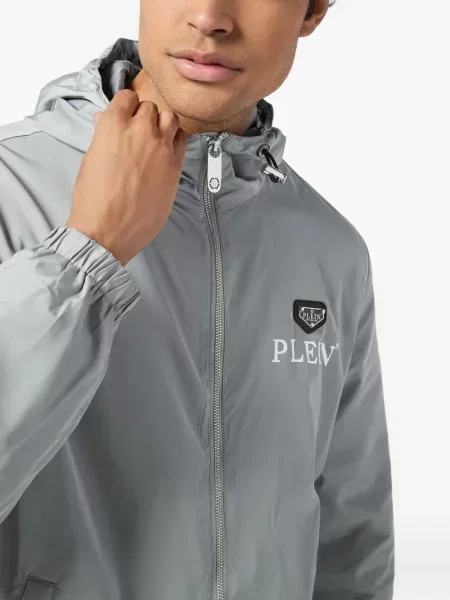 Geacă Philipp Plein cu glugă gri