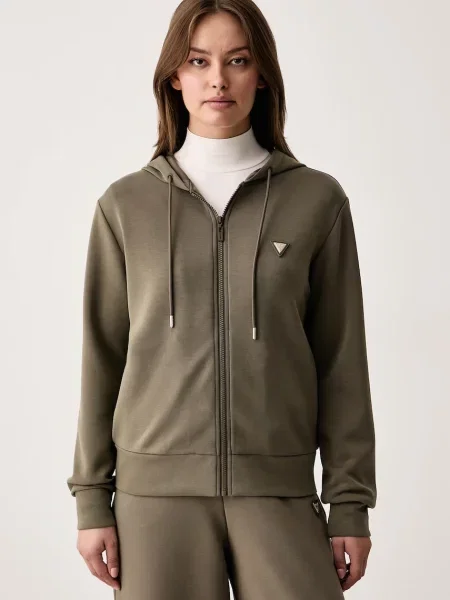 Guess hanorac cu pentru femei OLYMPE verde