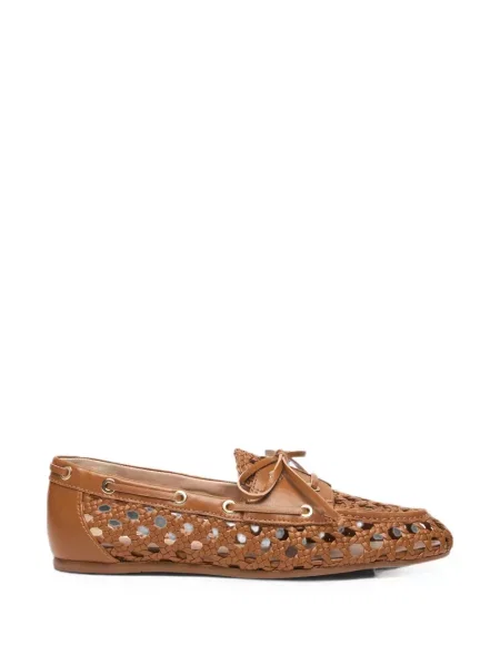 Pantofi loafer Stuart Weitzman din piele maro