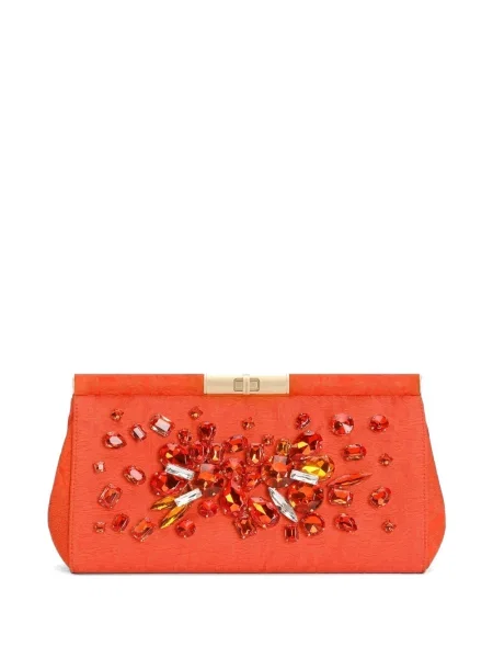 Geantă Dolce & Gabbana cu broderie portocaliu
