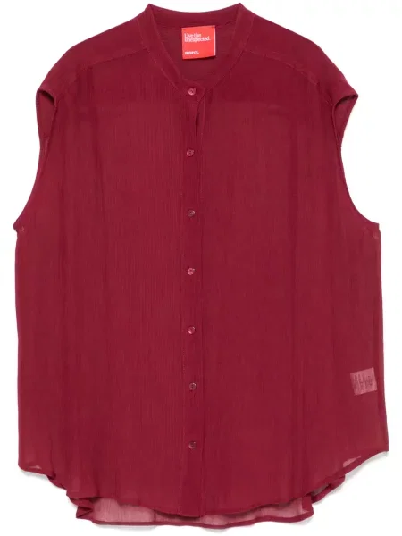 Cămașă Merci transparente roșu