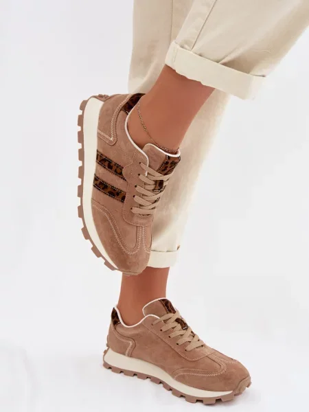 Semišové tenisky S. Barski bílé