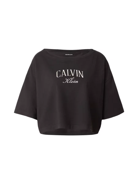 Calvin Klein Jeans Tricou negru alb