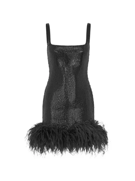 Rochie mini 16arlington cu paiete negru