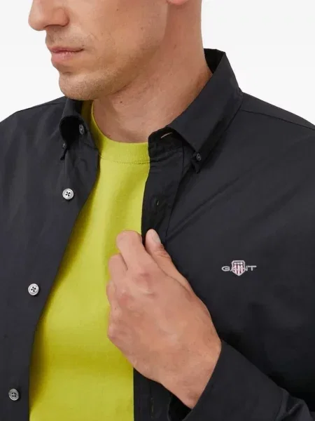 Cămașă Gant cu broderie negru