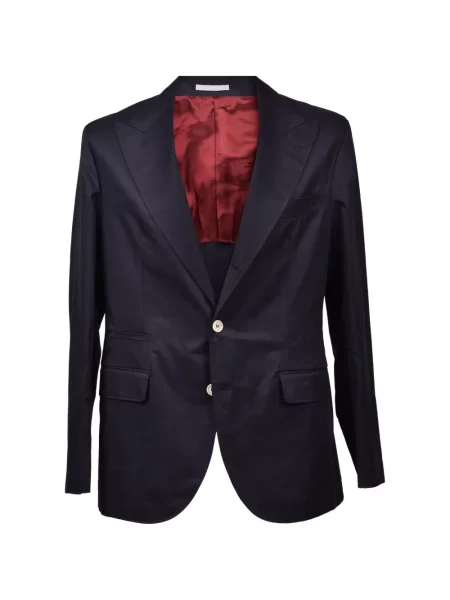 Sacou Brunello Cucinelli cu rever albastru