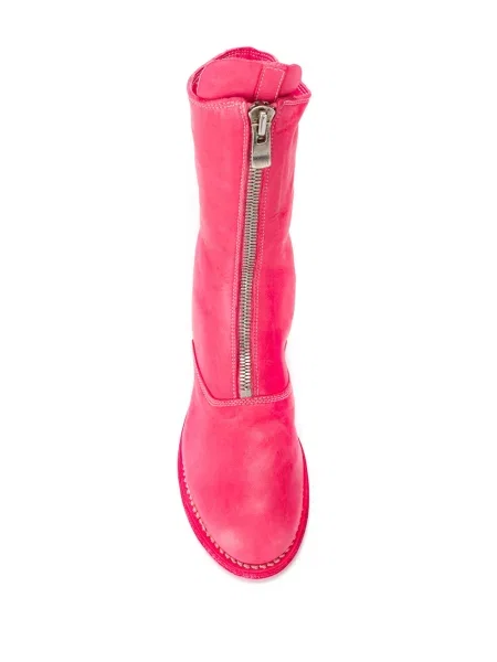 Botine Guidi din piele roz