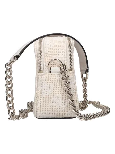 Torebka crossbody Guess skórzana beżowa