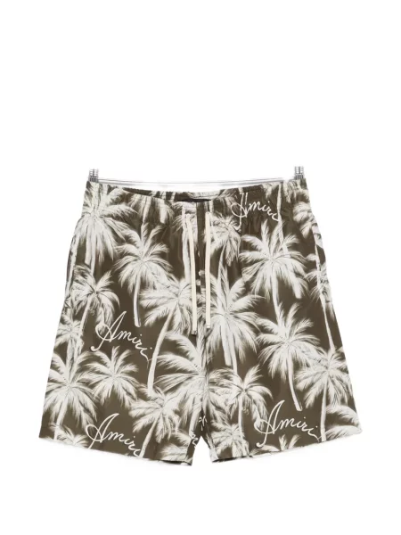 Slip de baie Amiri cu imagine verde