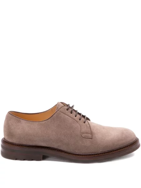 Šněrovací semišový derby Brunello Cucinelli