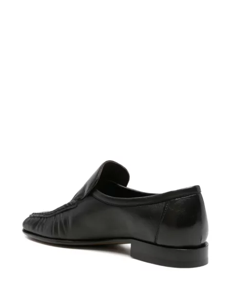 Pantofi loafer The Row cu volane negru