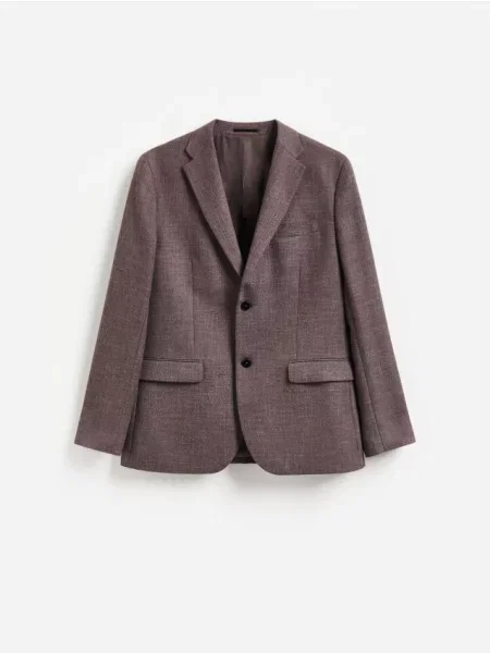 Reserved Sacou regular fit maro