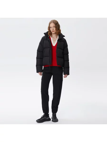 Lacoste Składana Kurtka Pikowana Z Tafty czarna