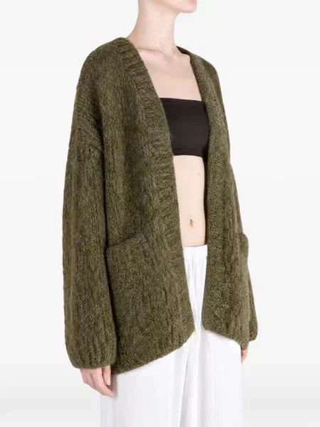 Cardigan Casey Casey tricotate chunky verde