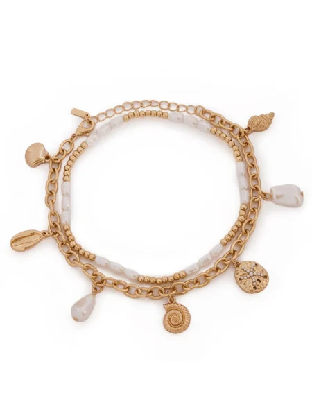 Aldo Set brățări Oceanics auriu