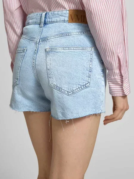 Szorty jeansowe o kroju regular fit z mieszanki bawełny model ‘TESS’ Vero Moda niebieskie