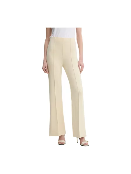 Day Birger et Mikkelsen spodnie Wagner dzwony high waist beżowy