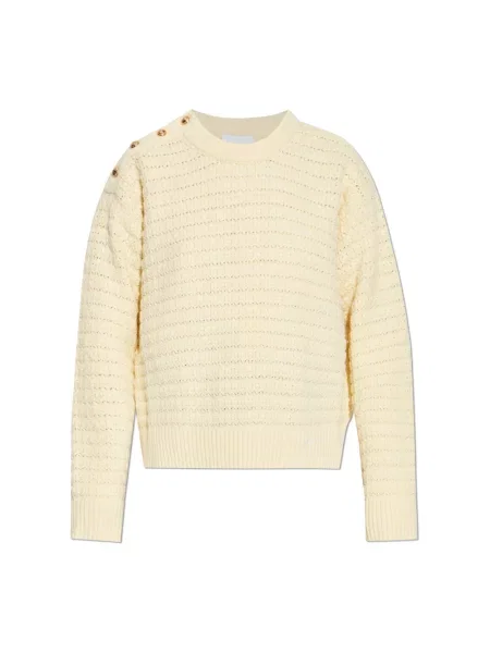 Sweter Ganni beżowy