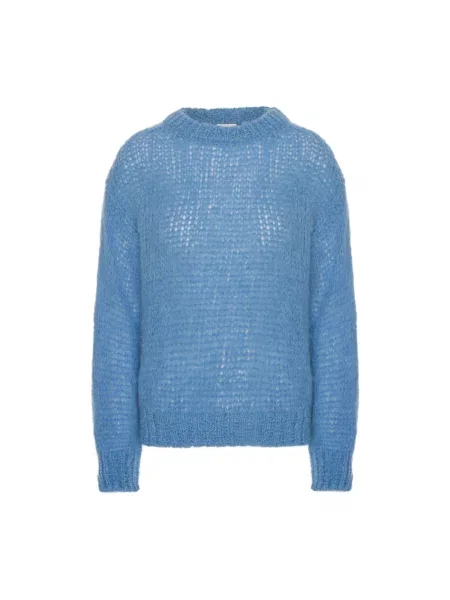 Sweter American Dreams wełniany niebieski