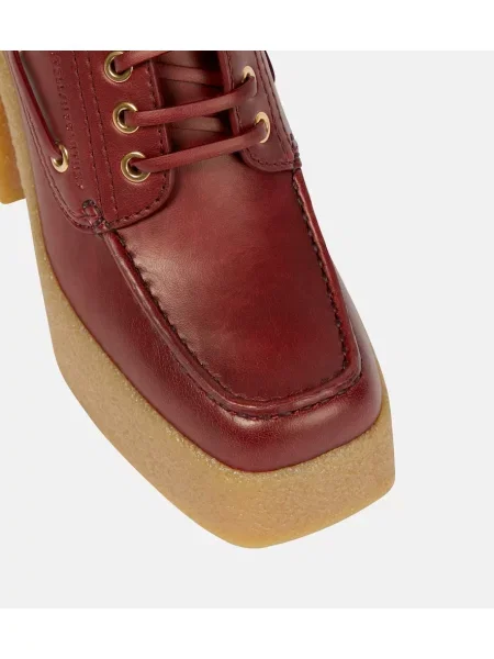 Pantofi cu toc Stella Mccartney din piele roșu