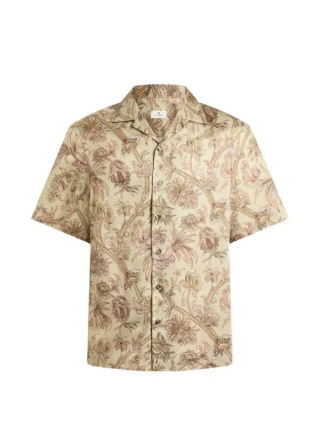 Cămașă Etro din satin cu model floral