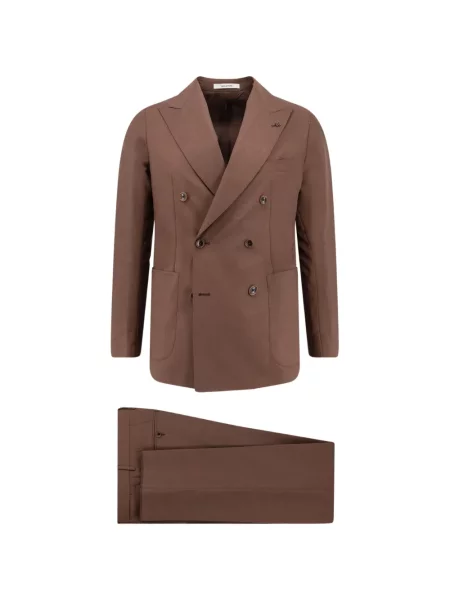 Dvouřadý oblek Tagliatore hnědý