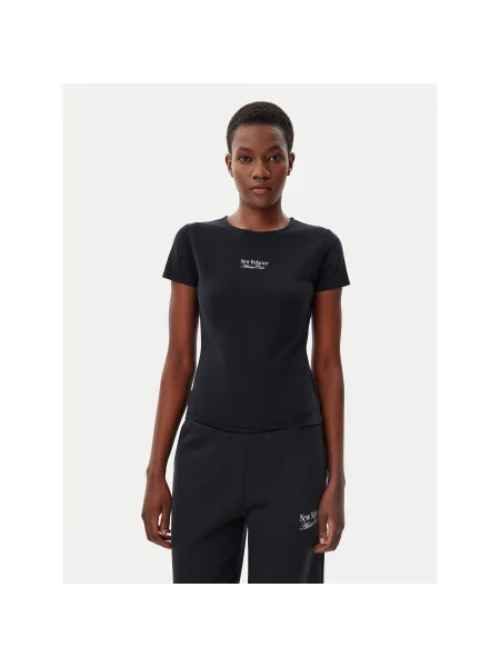 New Balance Marškinėliai Slim Fit juoda