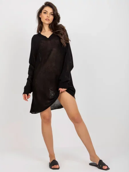 Pulover Fashionhunters negru